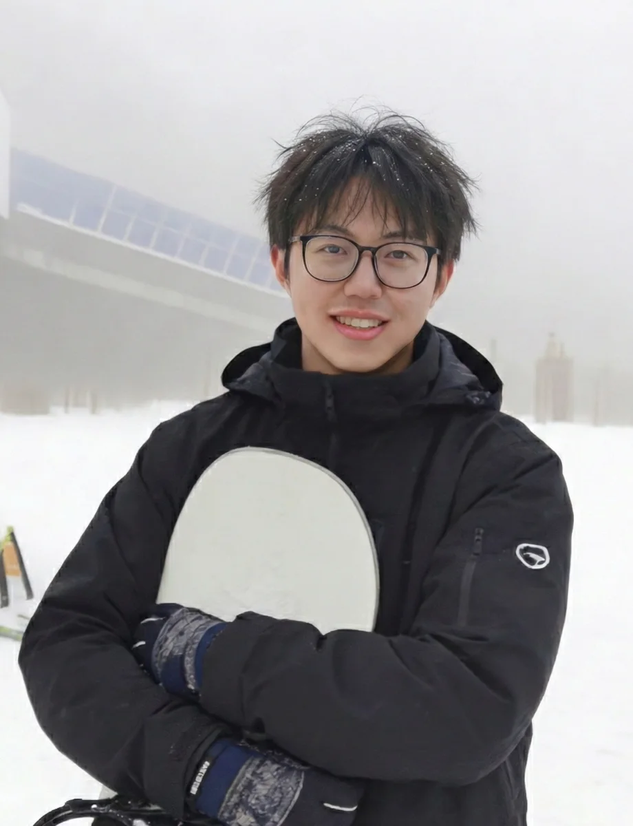 Zixing Lei at a snow resort
