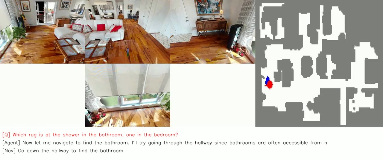 Preview of a cross-room rug comparison task