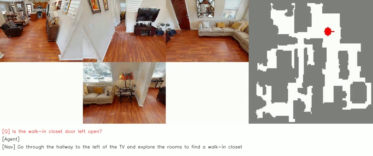 Preview of a multi-room walk-in closet verification task